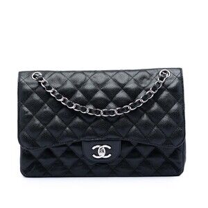 Pre-Loved Chanel Jumbo Classic Caviar Double Flap
